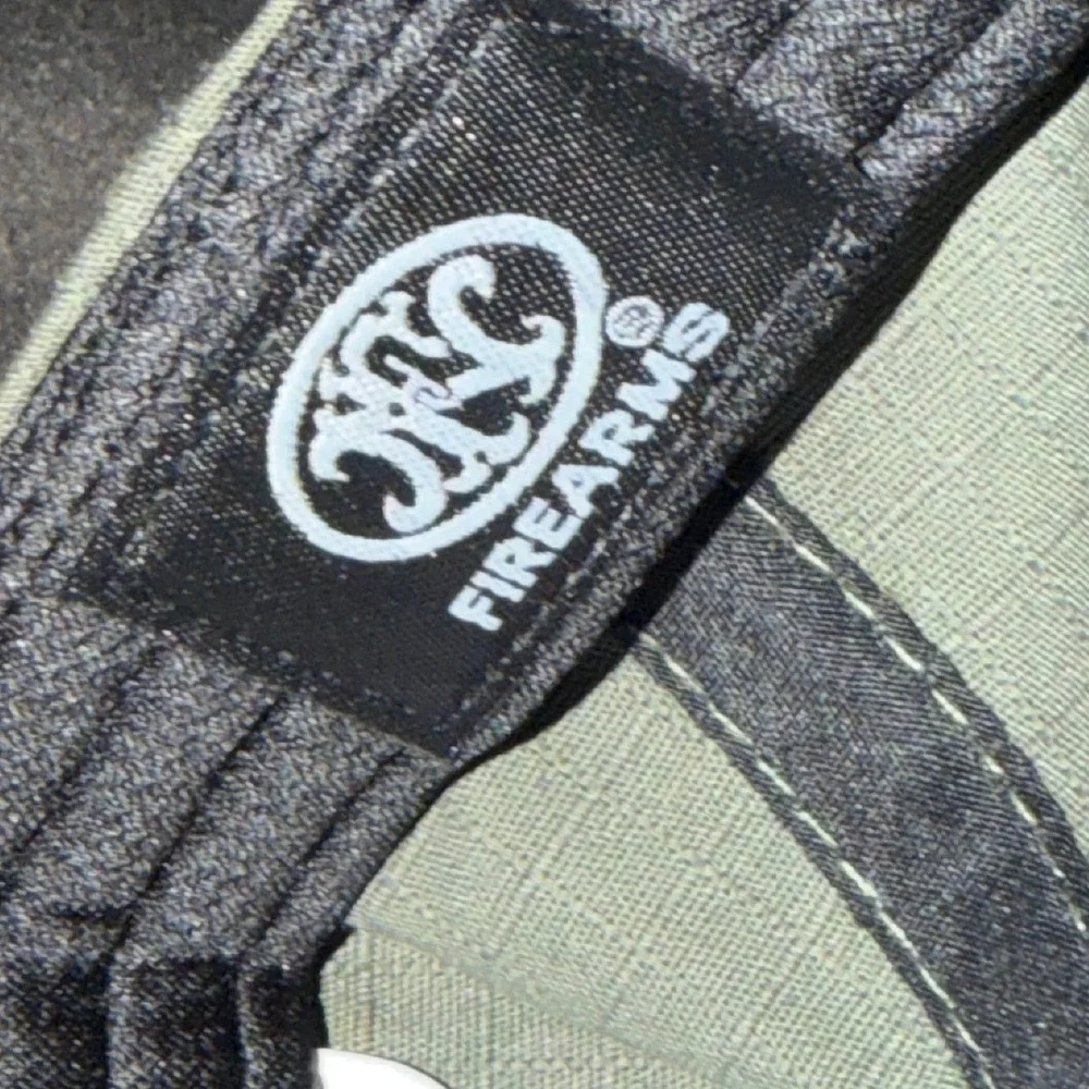 FNH Firearms FN Herstal Tactical Ripstop Hat Cap OD Green Black Strapback Rare